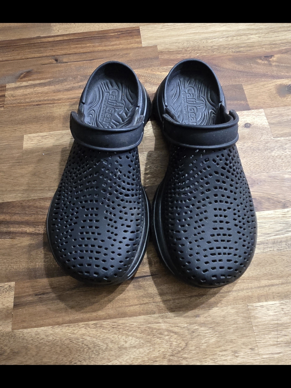 Skechers Cali Gear Ultra Go Slip-On Black Clogs-Women's
